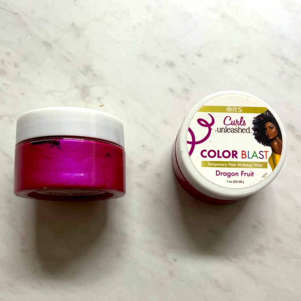 1 oz Jar Curls Unleashed Color Blast - Dragonfruit - Temporary Hair Color Wax